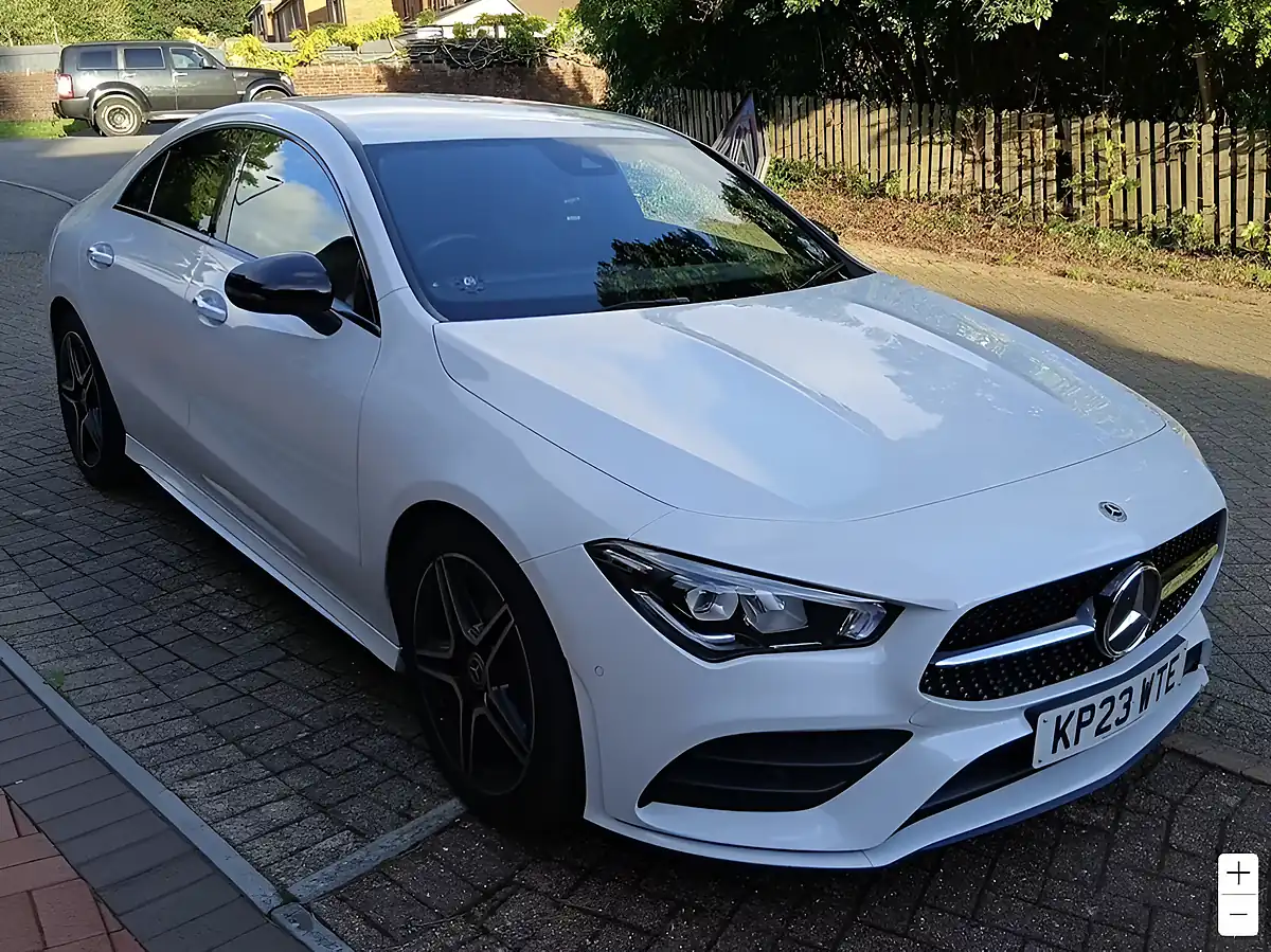 Used 2023 Mercedes-Benz Cla AMG Line (premium) White - Interior and Exterior details 4