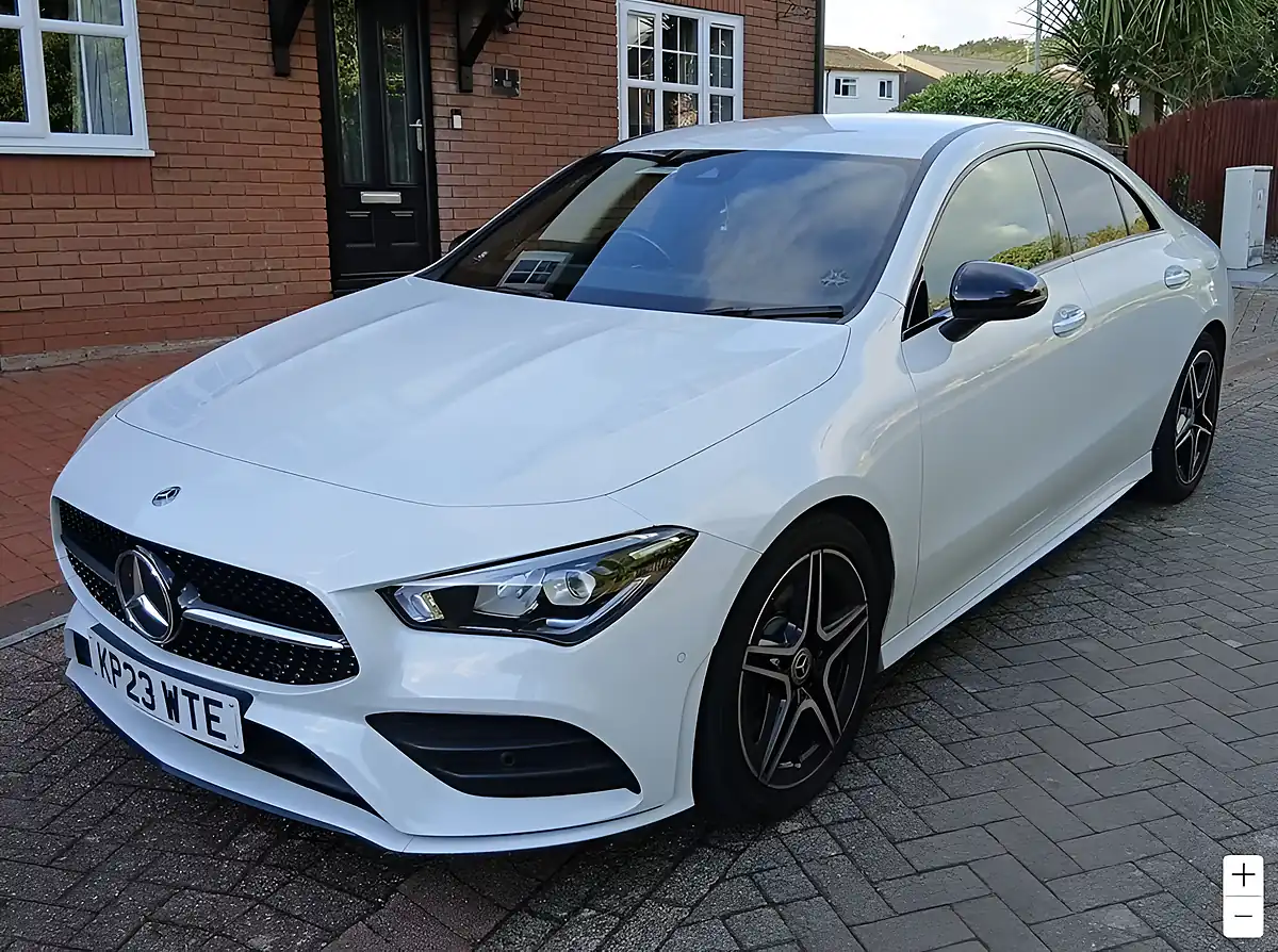 Used 2023 Mercedes-Benz Cla AMG Line (premium) White - Interior and Exterior details 6