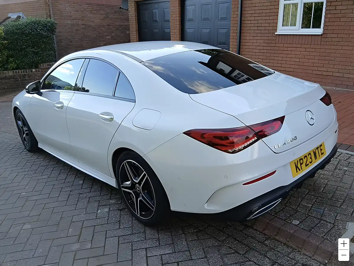 Used 2023 Mercedes-Benz Cla AMG Line (premium) White - Interior and Exterior details 7