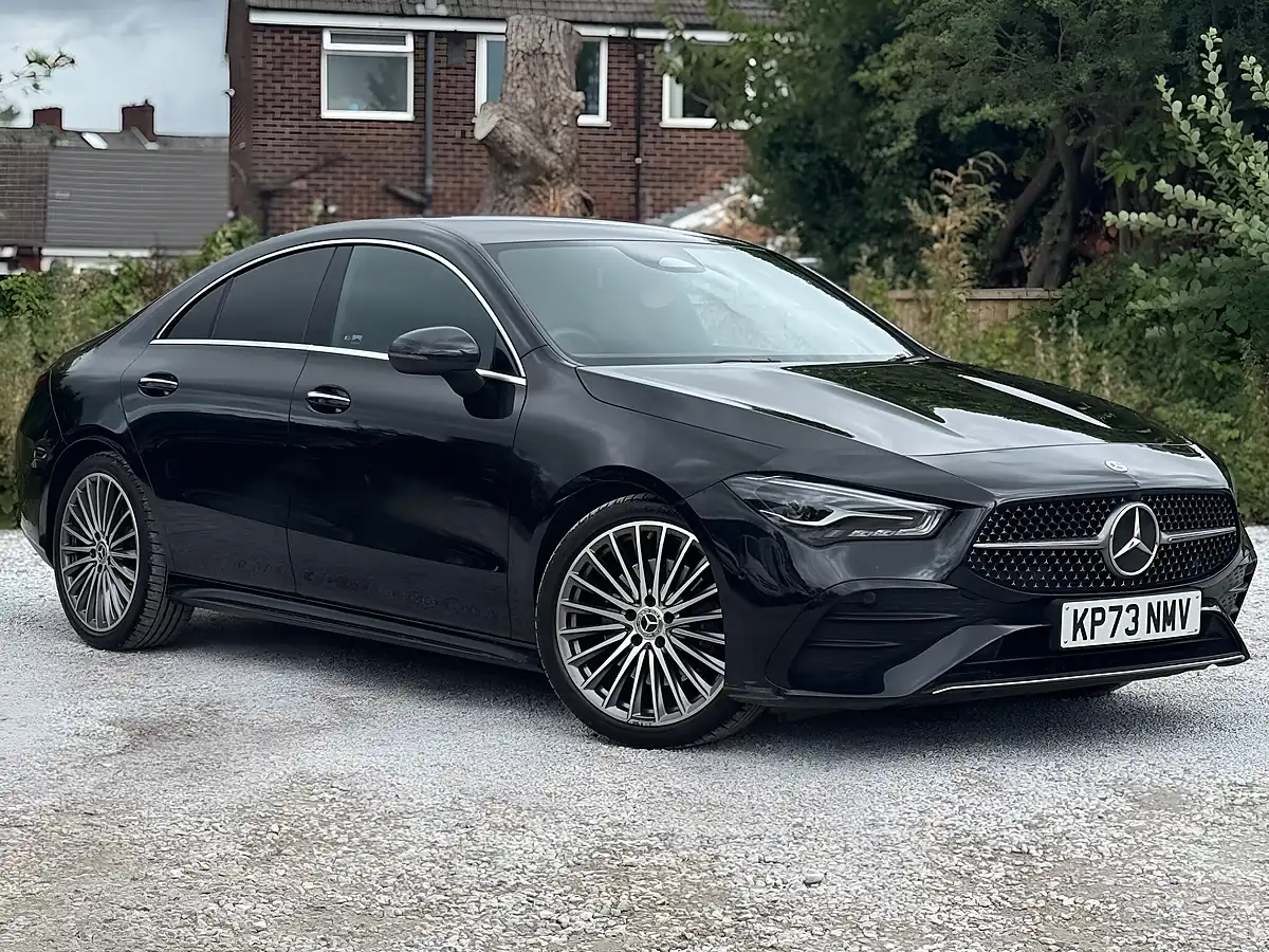Used 2023 Mercedes-Benz Cla Class AMG Line (premium) Black - Front View