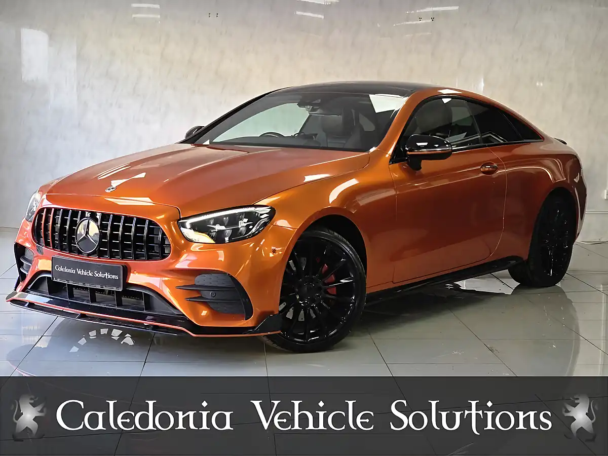 Used 2023 Mercedes-Benz E-Class AMG Line Night Edition (premium Plus) Coupe Paprika Orange - Interior and Exterior details 2