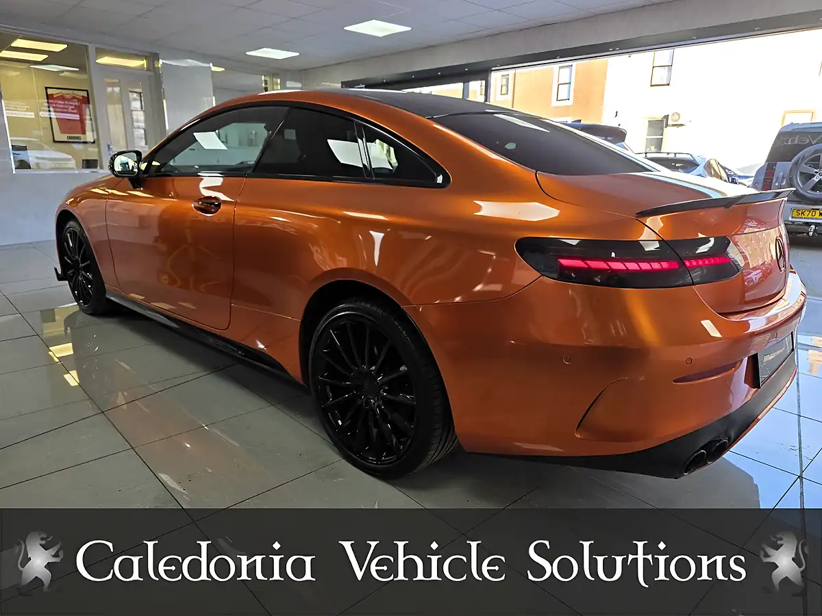 Used 2023 Mercedes-Benz E-Class AMG Line Night Edition (premium Plus) Coupe Paprika Orange - Interior and Exterior details 3