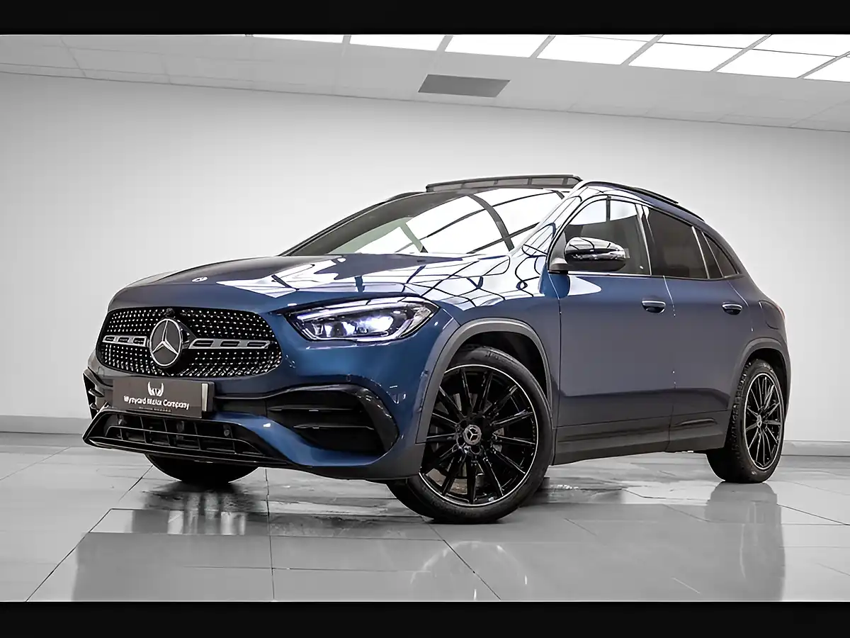Used 2023 Mercedes-Benz Gla AMG Line Night Edition (premium Plus) Blue - Front View