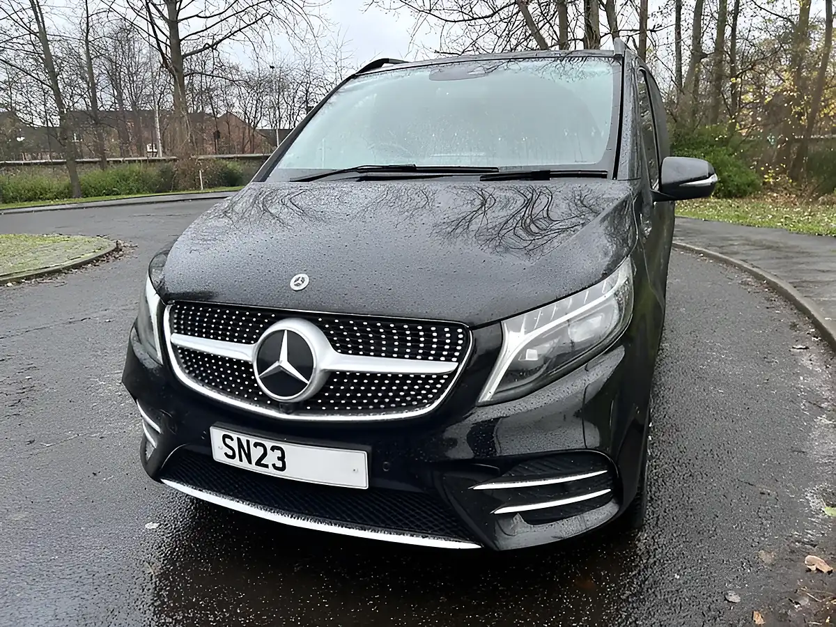 Used 2023 Mercedes-Benz V Class AMG Line Obsidian Black - Interior and Exterior details 4