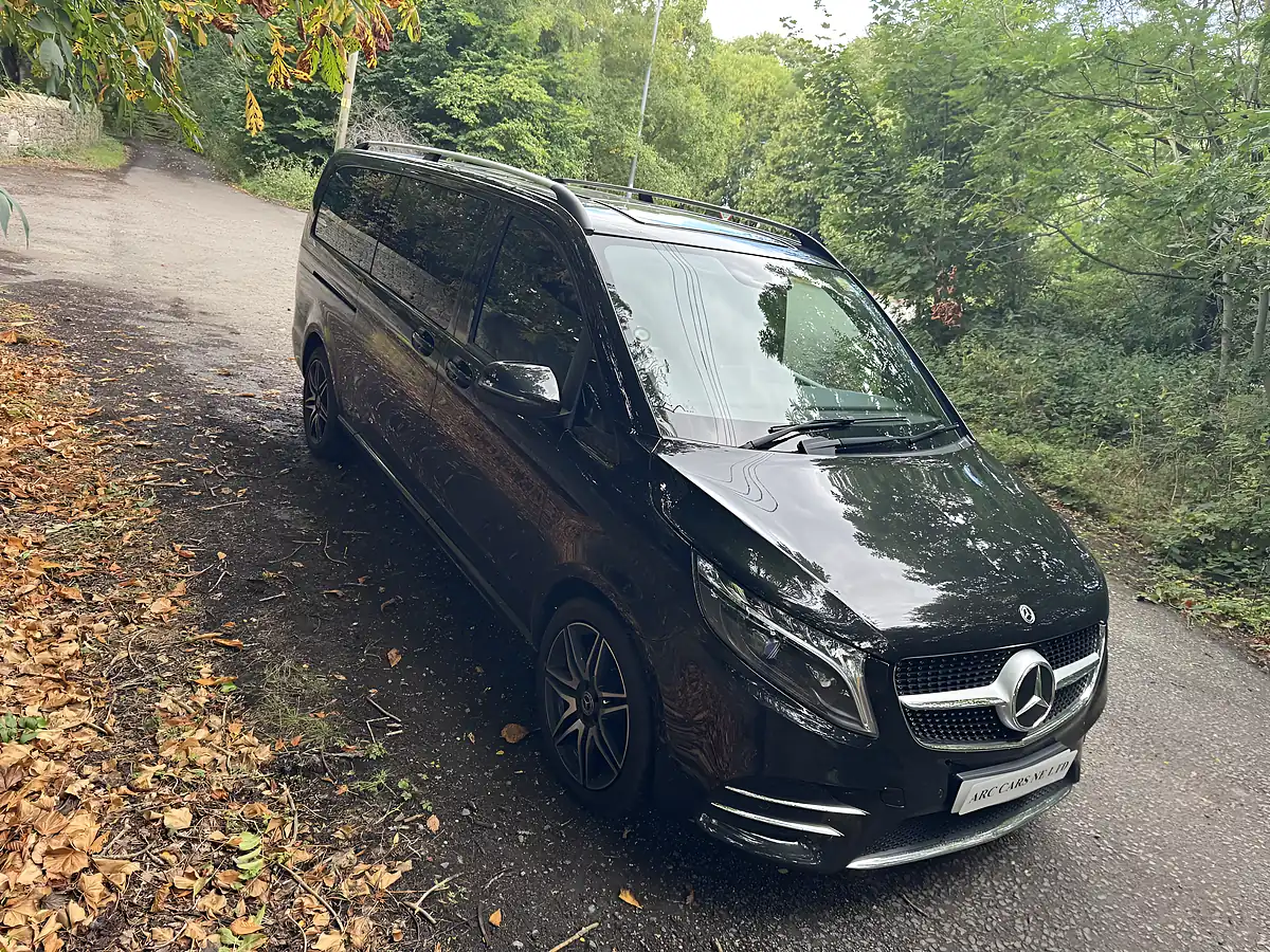 Used 2023 Mercedes-Benz V Class AMG Line Xlwb Extra Long Wheel Base With Captain Seats Black - Interior and Exterior details 3