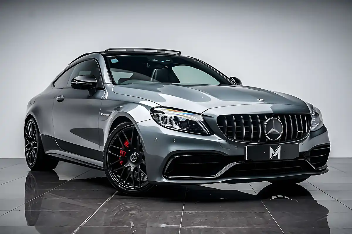Used 2023 Mercedes C63 Night Edition Premium Plus Selenite Grey - Front View