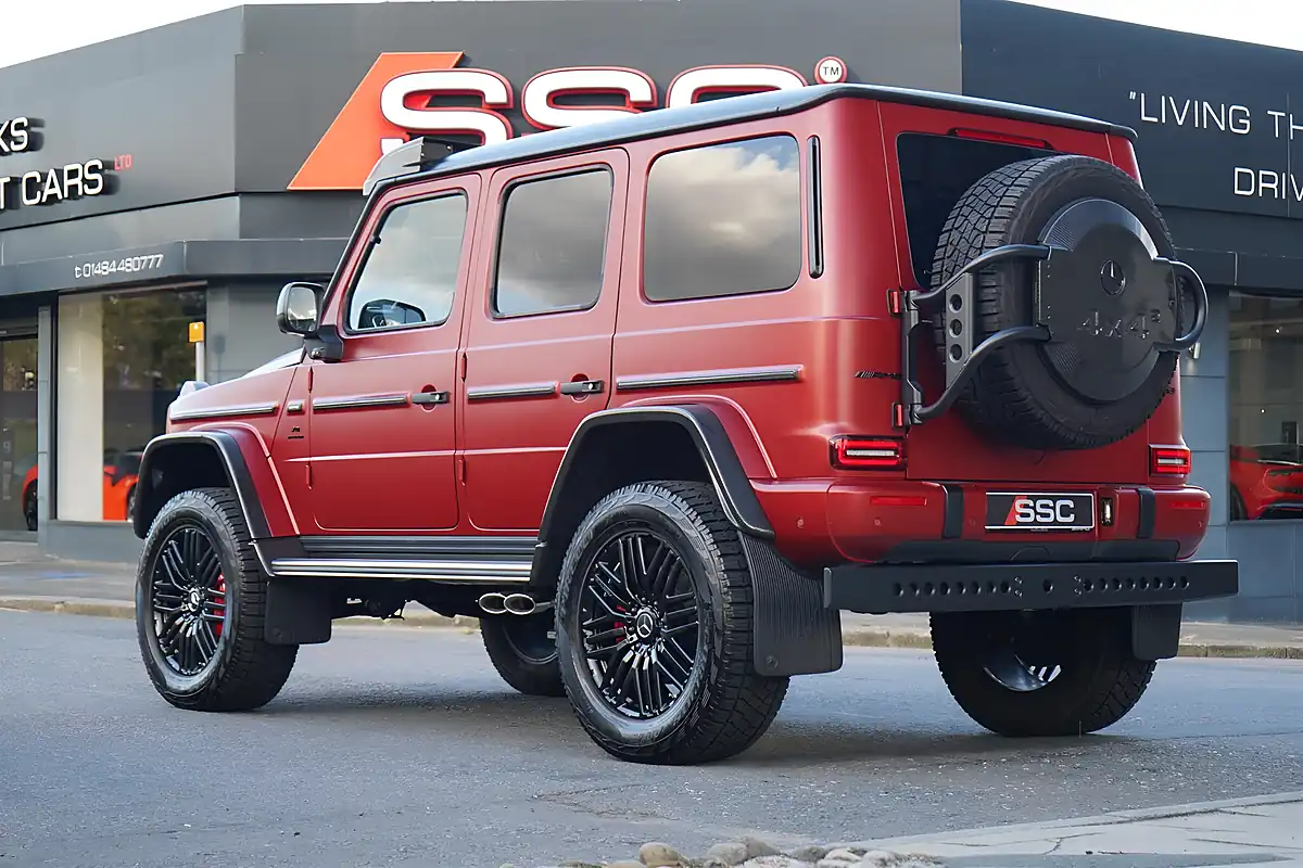 Used 2023 Mercedes G Class Carbon Edition Hyacinth Red Magno - Interior and Exterior details 2