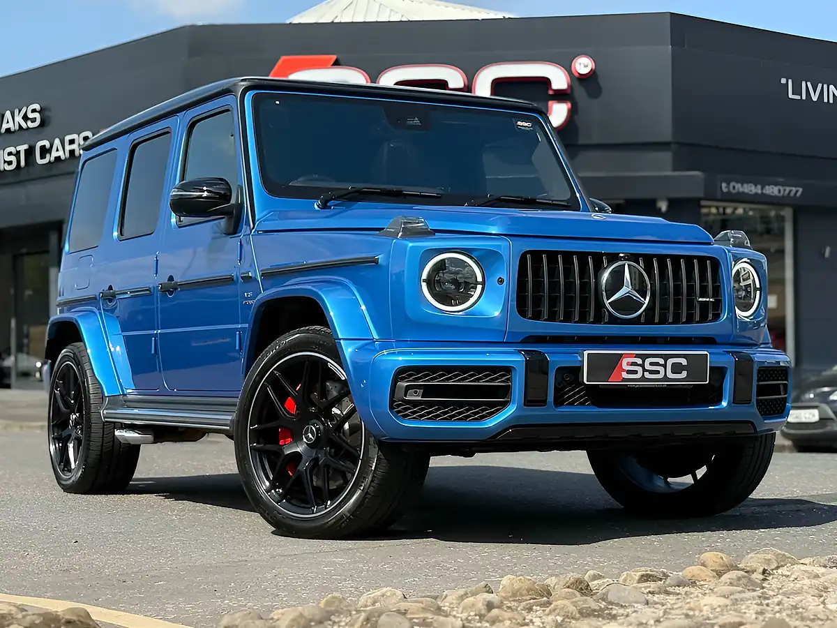 Used 2023 Mercedes G Class G63 AMG Blue - Front View