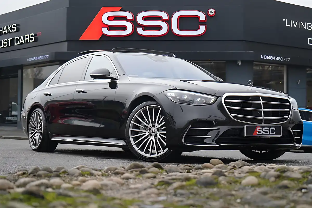 Used 2023 Mercedes S350 AMG Line (premium Plus, Executive) Black - Front View