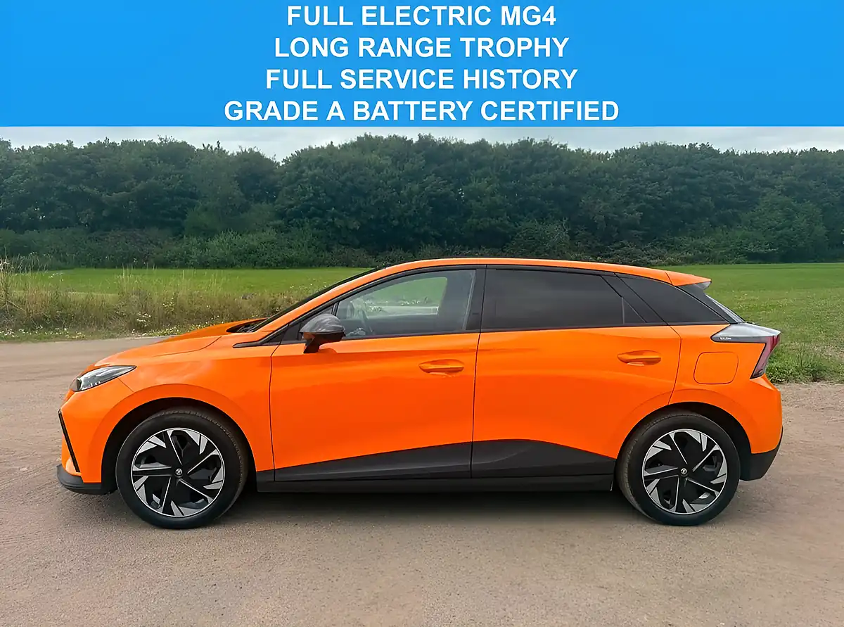 Used 2023 MG MG 4 Trophy Long Range Orange - Front View