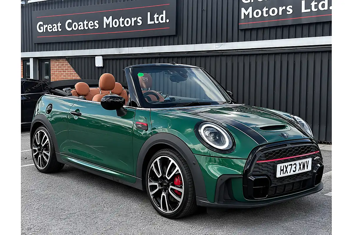 Used 2023 MINI Convertible John Cooper Works British Racing Green Iv - Interior and Exterior details 2