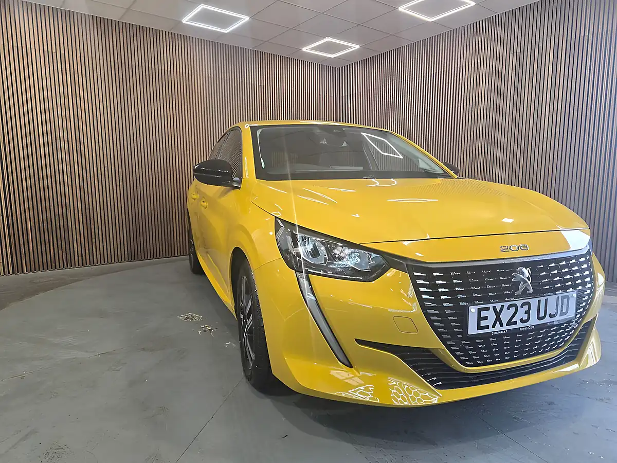 Used 2023 Peugeot 208 Allure Premium + Yellow - Front View