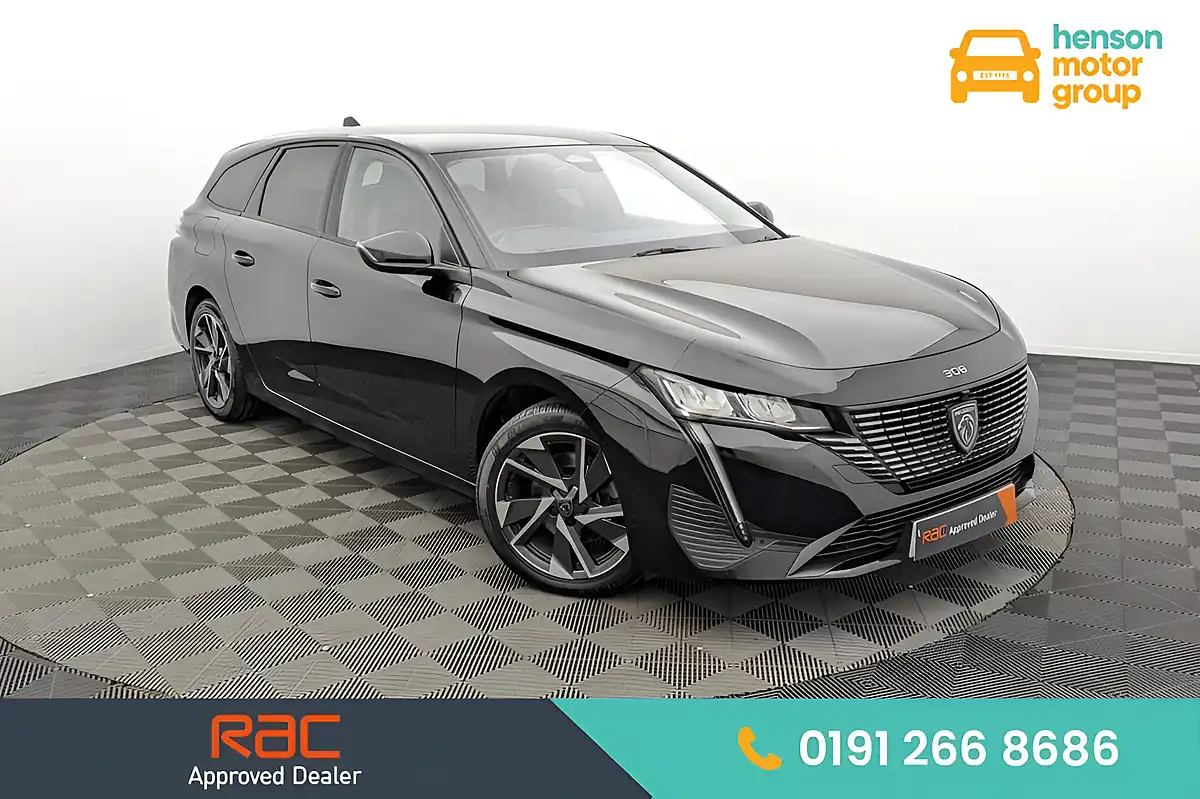Used 2023 Peugeot 308 Sw Allure Premium Black - Front View