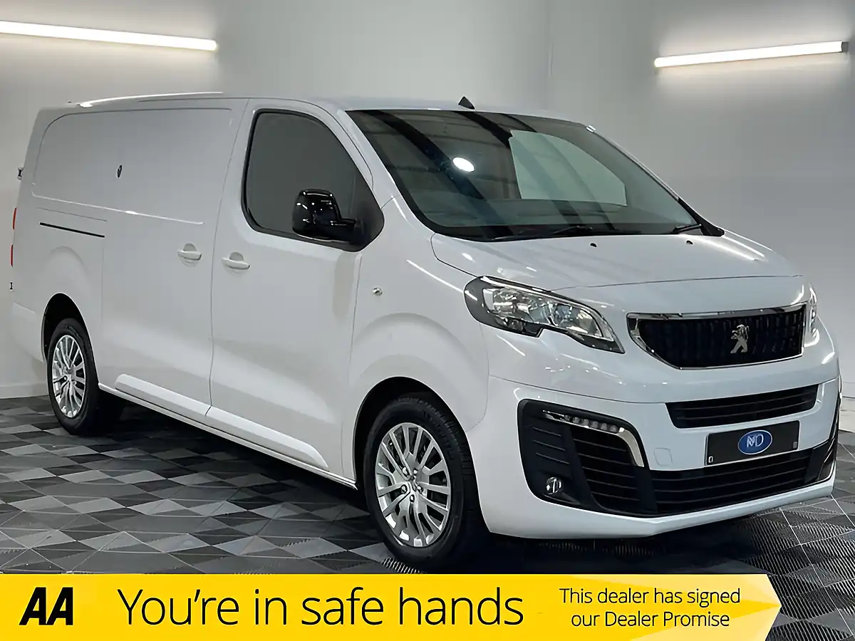 Used 2023 Peugeot Expert Asphalt Premium+ Long Panel Van White - Front View