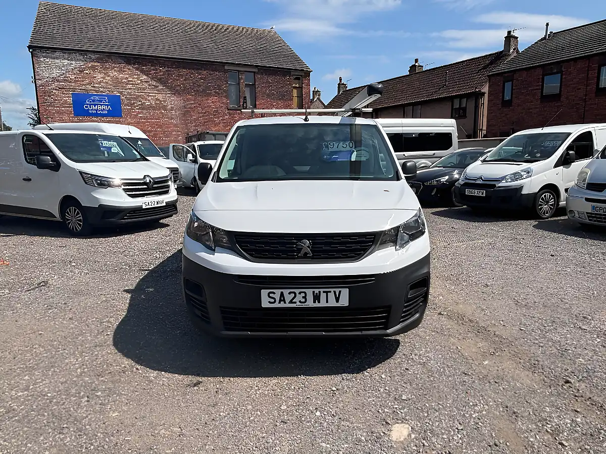 Used 2023 Peugeot Partner Professional Premium + White - Front View