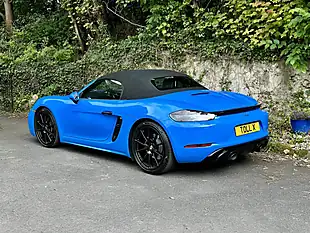 Used 2023 Porsche 718 Boxster Gts Shark Blue - Interior and Exterior details 4
