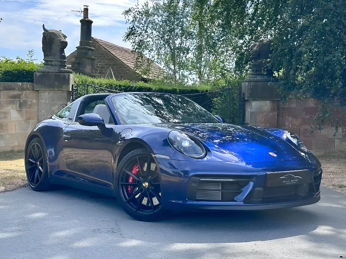 Used 2023 Porsche 911 Gts Targa Gentian Blue - Front View