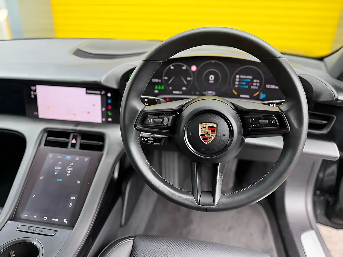 Used 2023 Porsche Taycan 4S Sport Turismo Volcano Grey - Interior and Exterior details 2