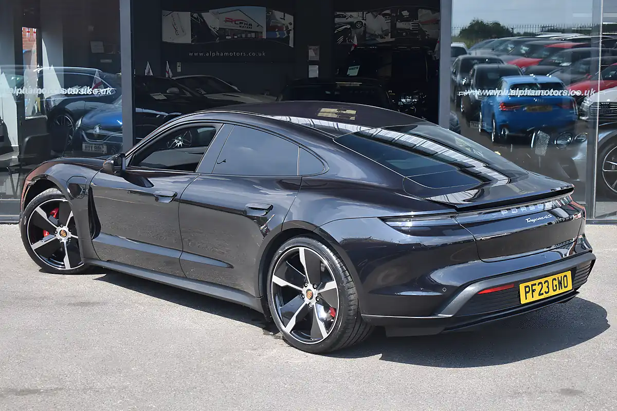 Used 2023 Porsche Taycan Performance Plus Jet Black - Interior and Exterior details 2