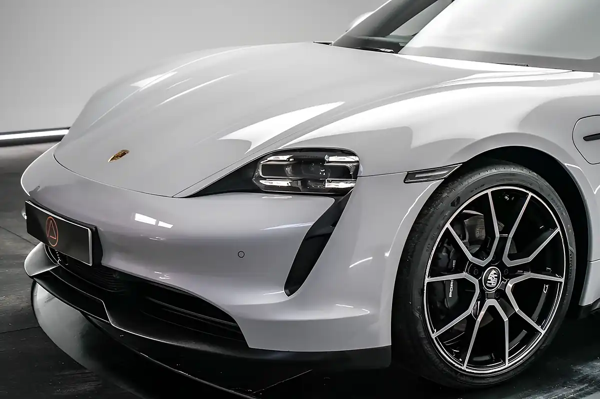 Used 2023 Porsche Taycan Performance Plus Sport Turismo Ice Grey Premium Metallic - Interior and Exterior details 12