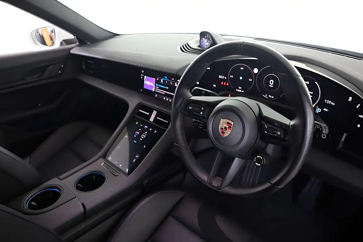 Used 2023 Porsche Taycan Performance Plus Sport Turismo White - Interior and Exterior details 2
