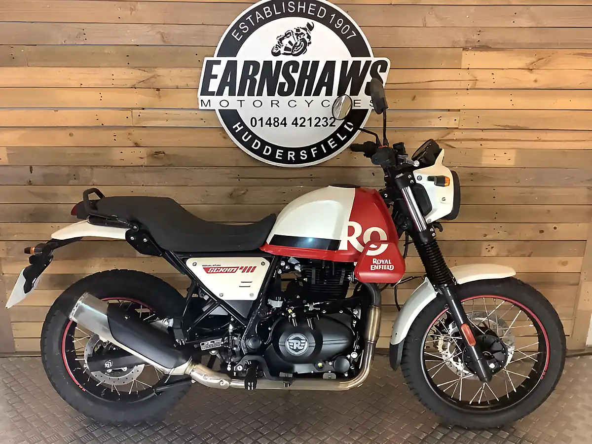 Used 2023 Royal Enfield Scram 411 White - Front View