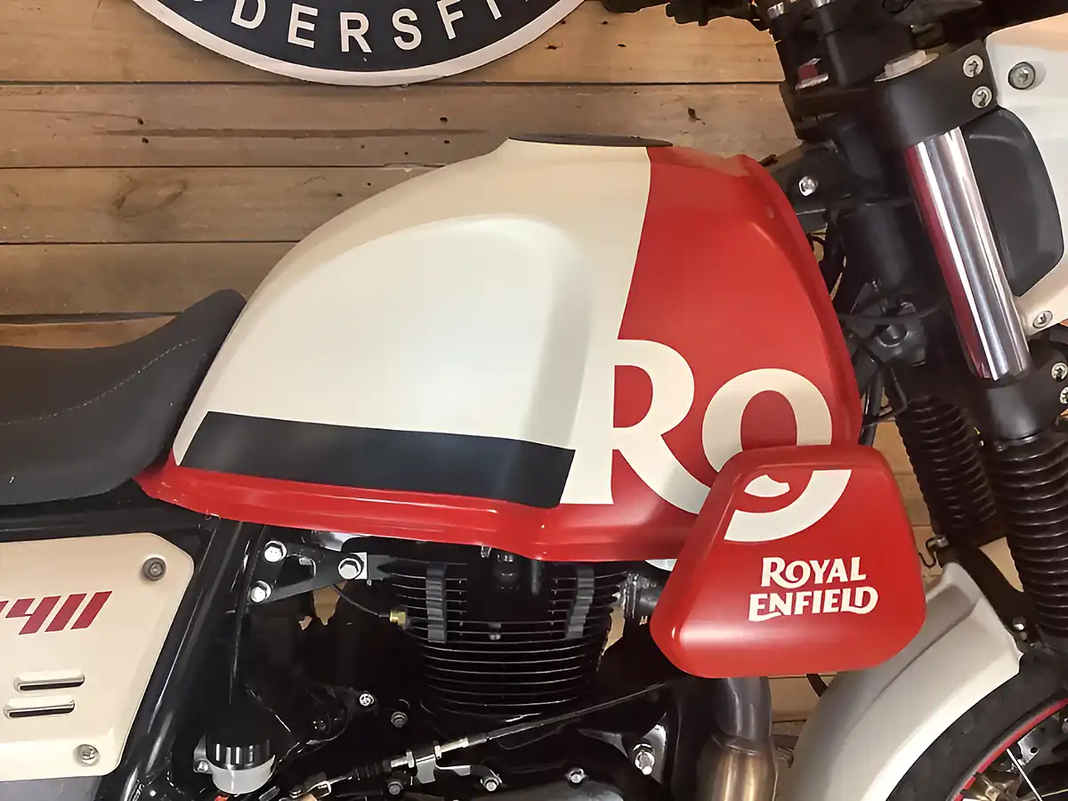 Used 2023 Royal Enfield Scram 411 White - Interior and Exterior details 12