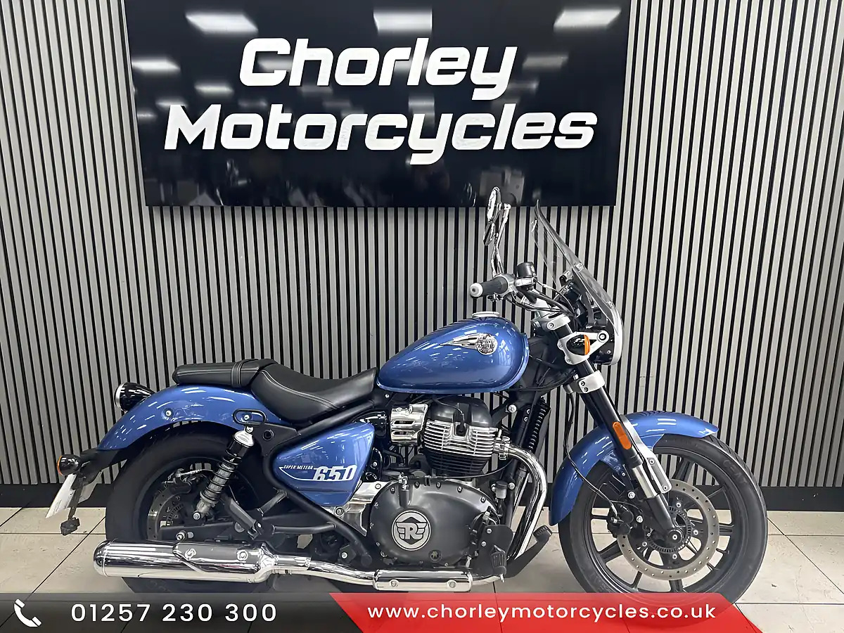 Used 2023 Royal Enfield Super Meteor Blue - Front View