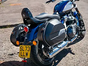 Used 2023 Royal Enfield Super Meteor Cruiser Blue and White - Interior and Exterior details 19