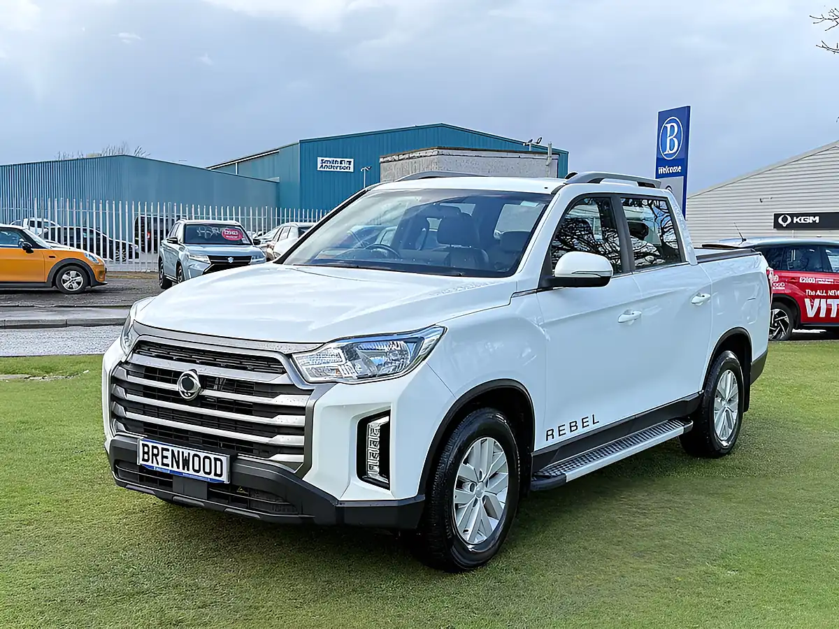Used 2023 Ssangyong Musso Rebel Pickup Double Cab White - Interior and Exterior details 4