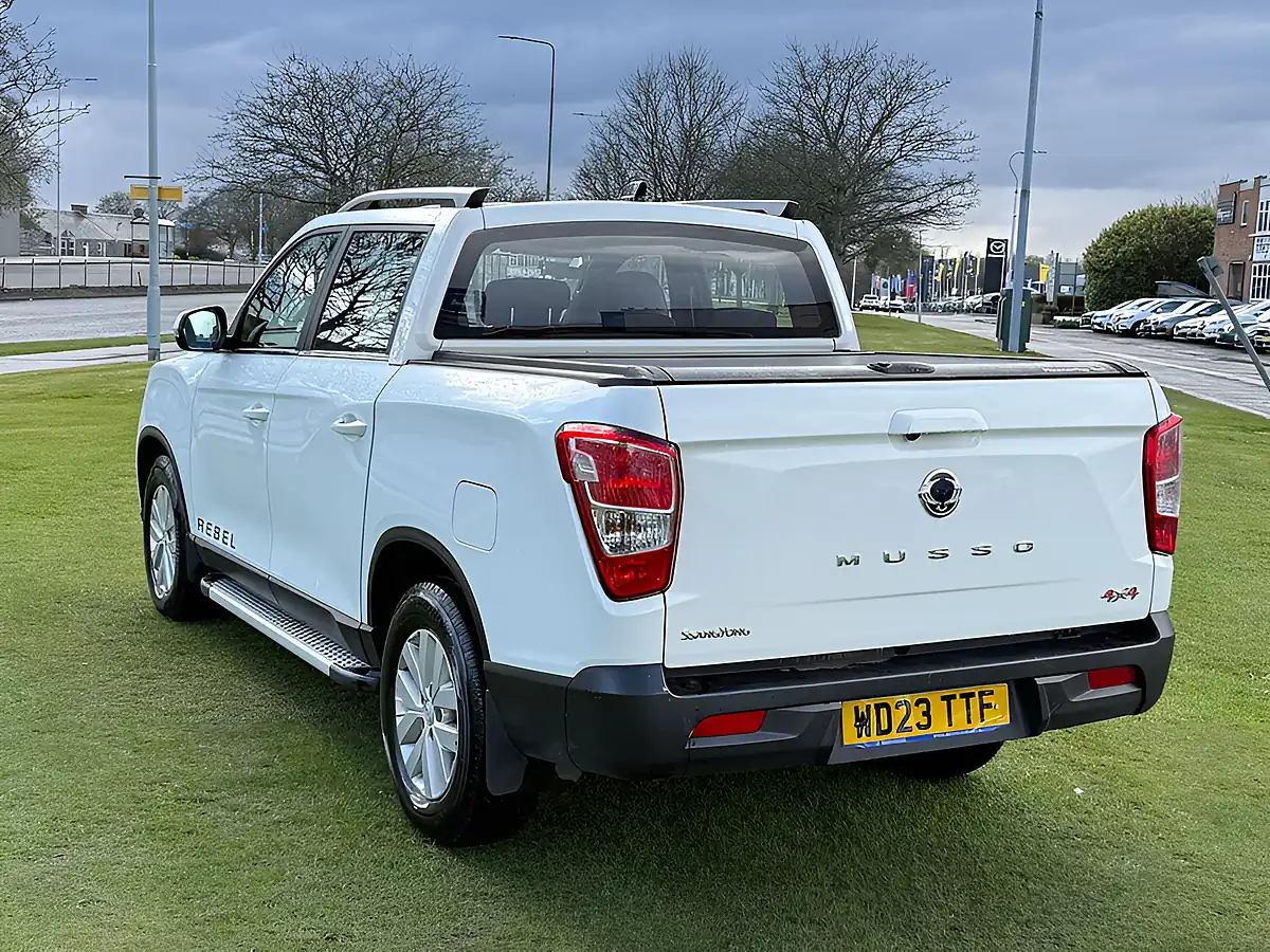 Used 2023 Ssangyong Musso Rebel Pickup Double Cab White - Interior and Exterior details 5