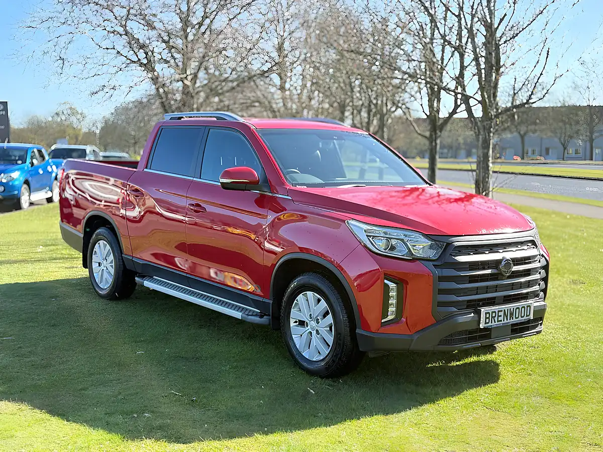 Used 2023 Ssangyong Musso Rhino Pickup Double Cab Red - Front View