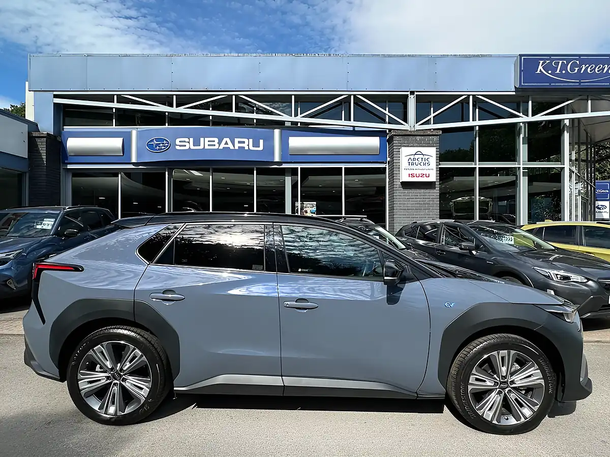 Used 2023 Subaru Solterra Touring Harbor Mist Grey - Interior and Exterior details 5