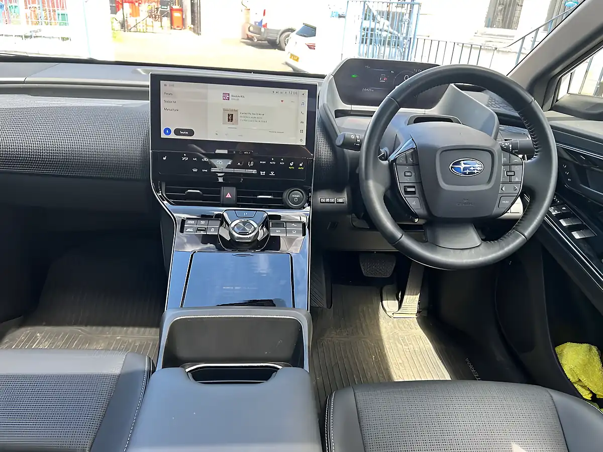 Used 2023 Subaru Solterra Touring White - Interior and Exterior details 8