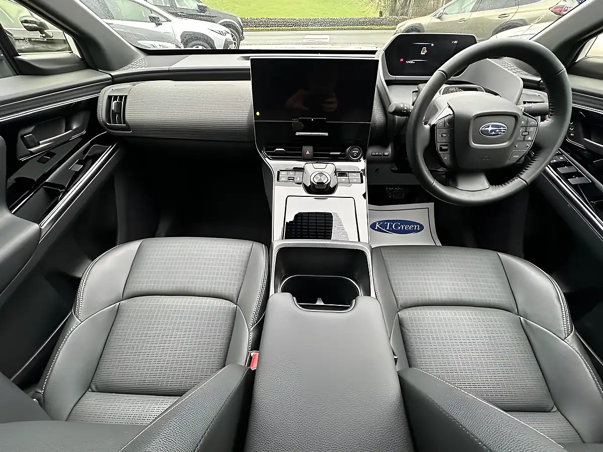 Used 2023 Subaru Solterra Touring White - Interior and Exterior details 9
