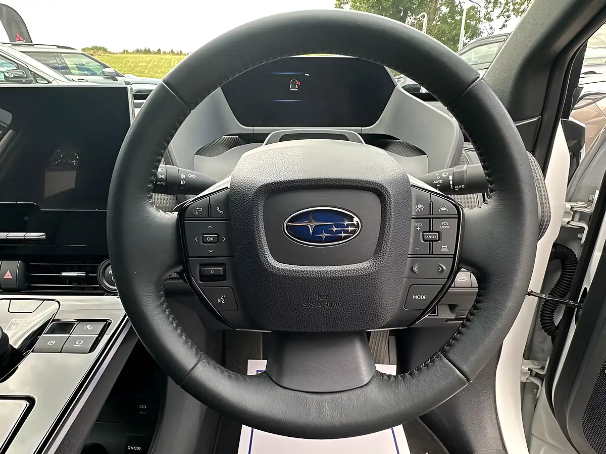Used 2023 Subaru Solterra Touring White - Interior and Exterior details 11