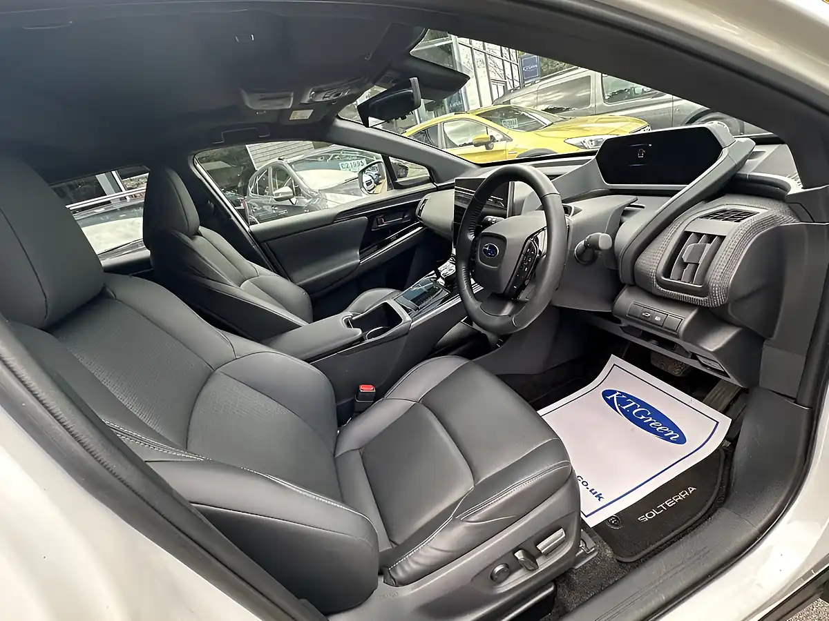 Used 2023 Subaru Solterra Touring White - Interior and Exterior details 8