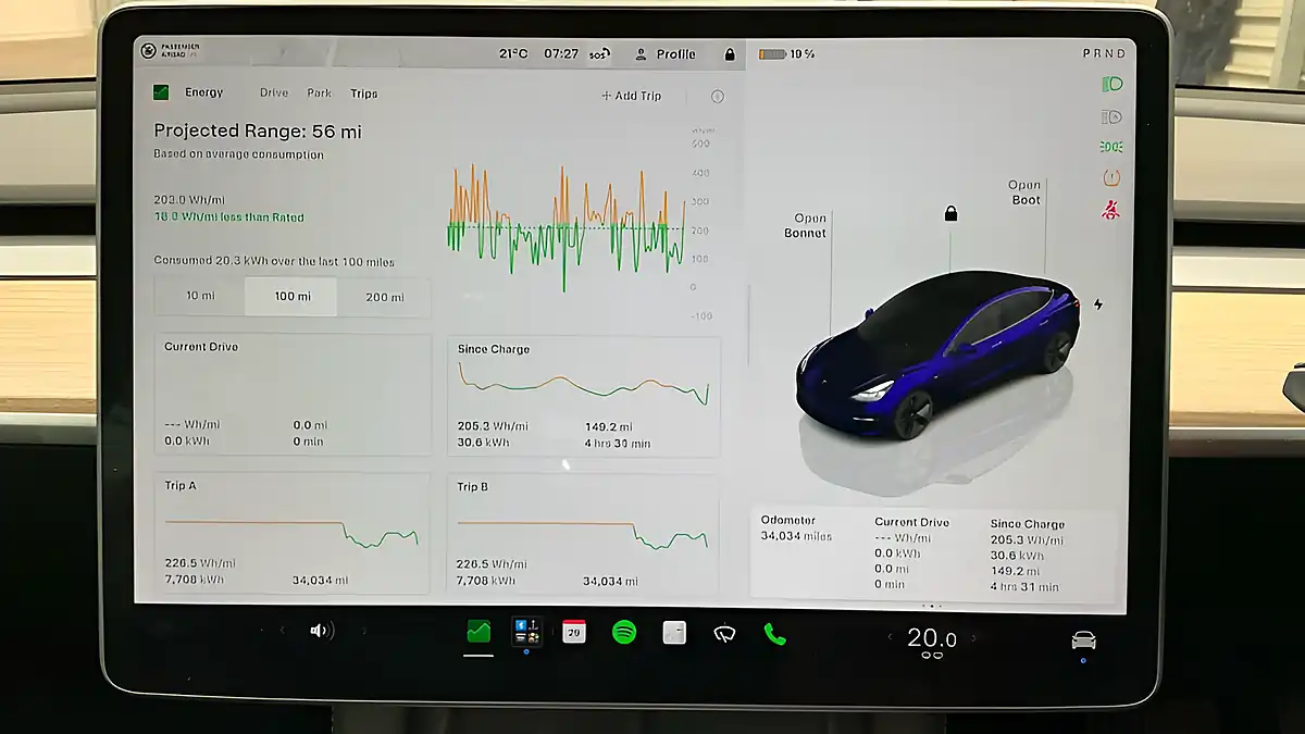 Used 2023 Tesla Model 3 Blue - Interior and Exterior details 17