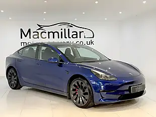 Used 2023 Tesla Model 3 Performance Blue - Interior and Exterior details 2