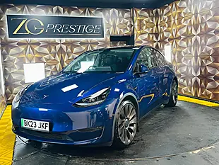 Used 2023 Tesla Model Y Performance Deep Blue - Interior and Exterior details 14