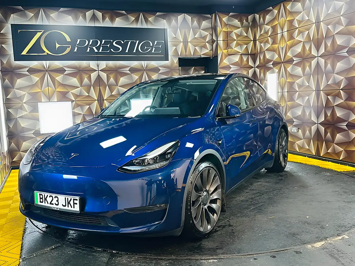 Used 2023 Tesla Model Y Performance Deep Blue - Interior and Exterior details 14