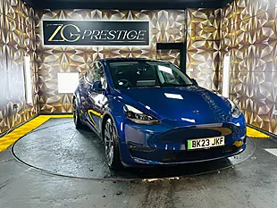 Used 2023 Tesla Model Y Performance Deep Blue - Interior and Exterior details 15
