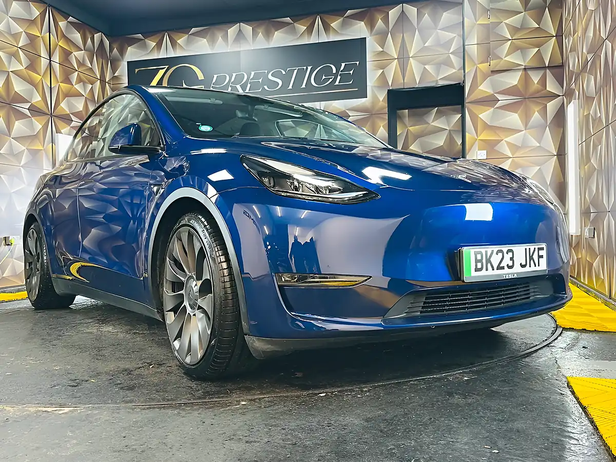 Used 2023 Tesla Model Y Performance Deep Blue - Interior and Exterior details 17