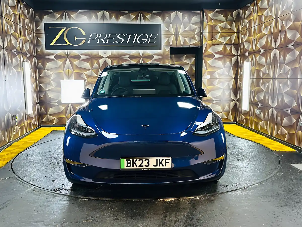 Used 2023 Tesla Model Y Performance Deep Blue - Interior and Exterior details 3