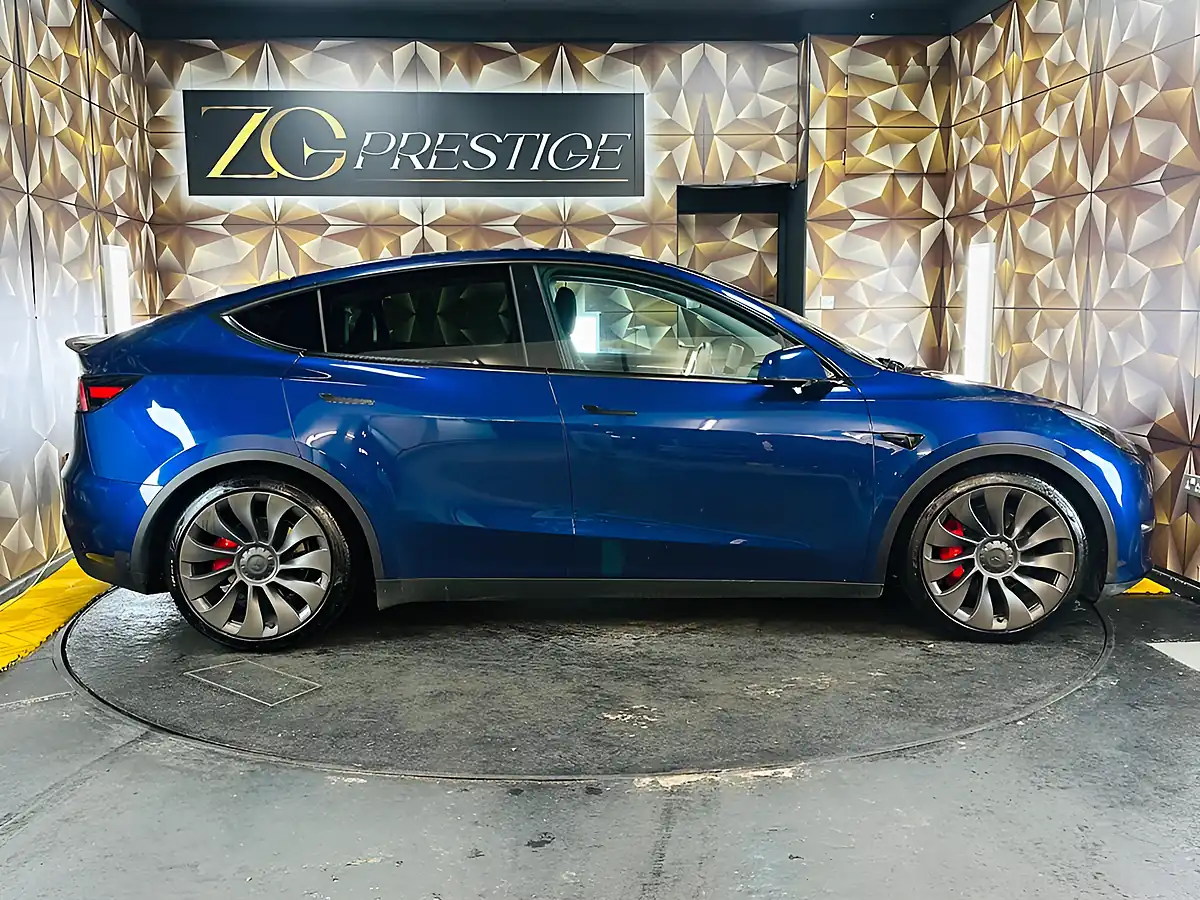 Used 2023 Tesla Model Y Performance Deep Blue - Interior and Exterior details 9