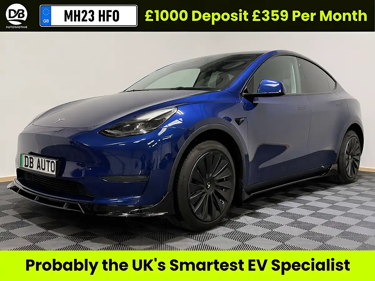 Used 2023 Tesla Model Y SUV 5dr Blue - Front View