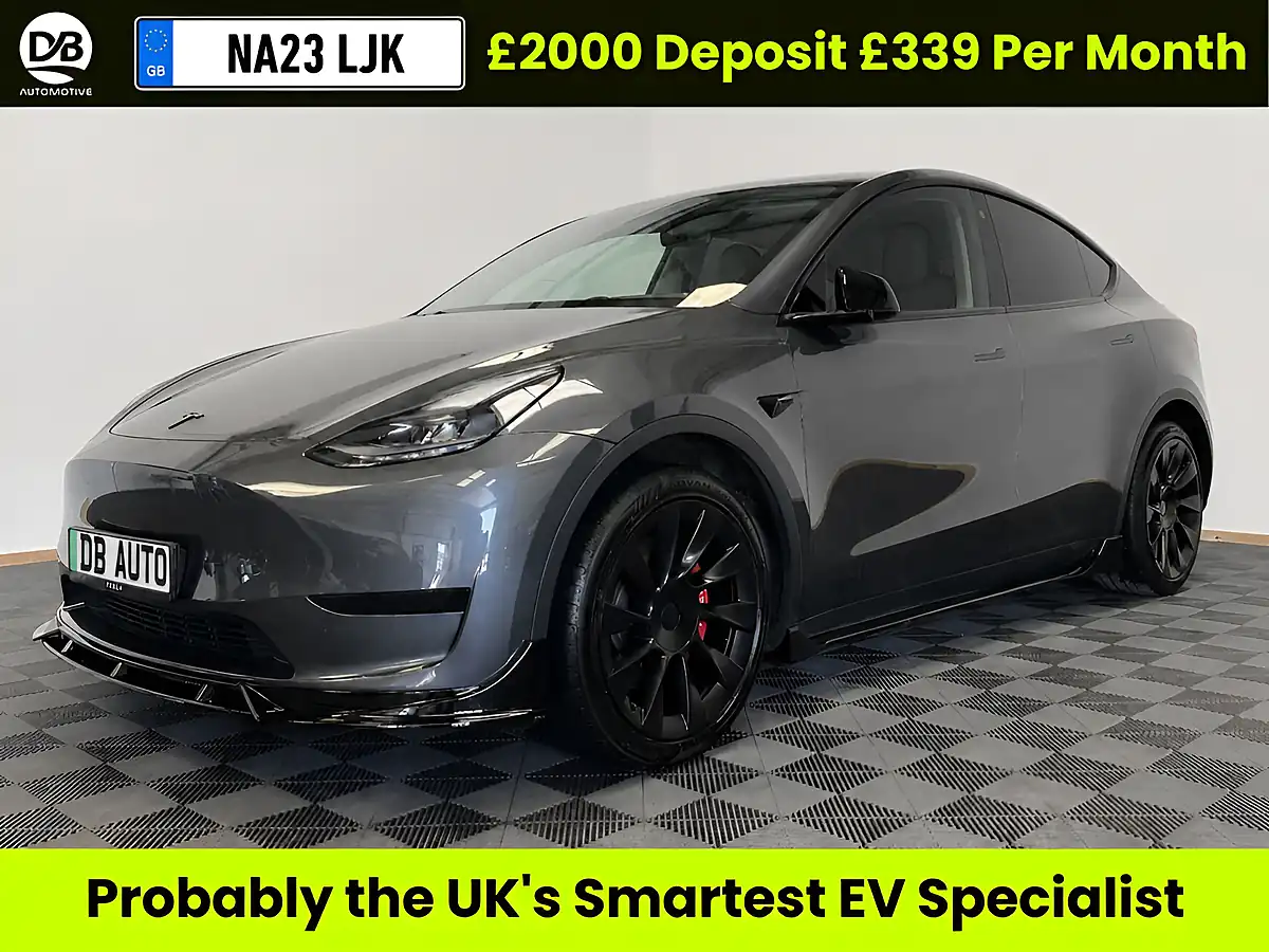 Used 2023 Tesla Model Y SUV 5dr Grey - Front View