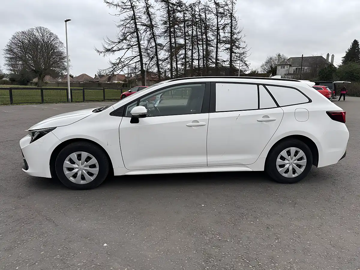 Used 2023 Toyota Corolla Car Derived Van White - Interior and Exterior details 4