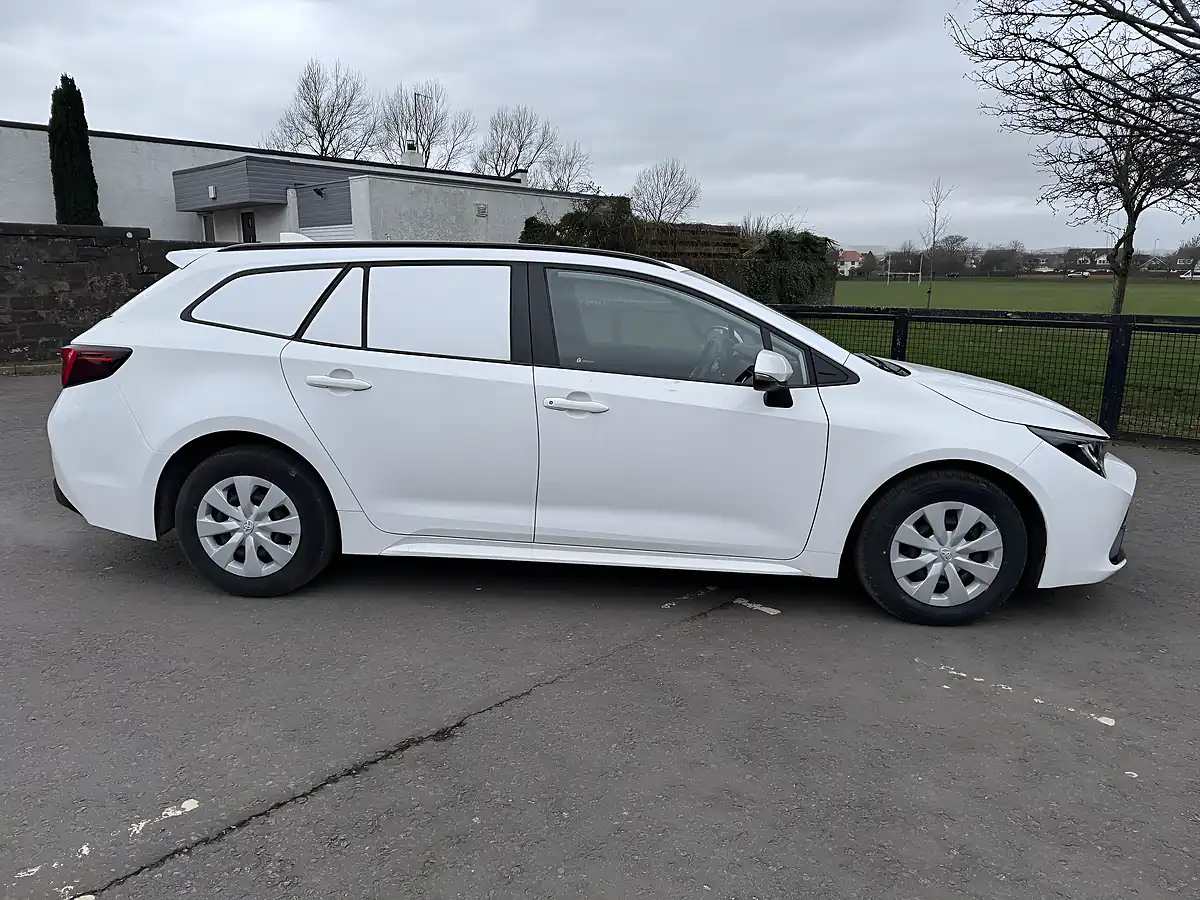 Used 2023 Toyota Corolla Car Derived Van White - Interior and Exterior details 8