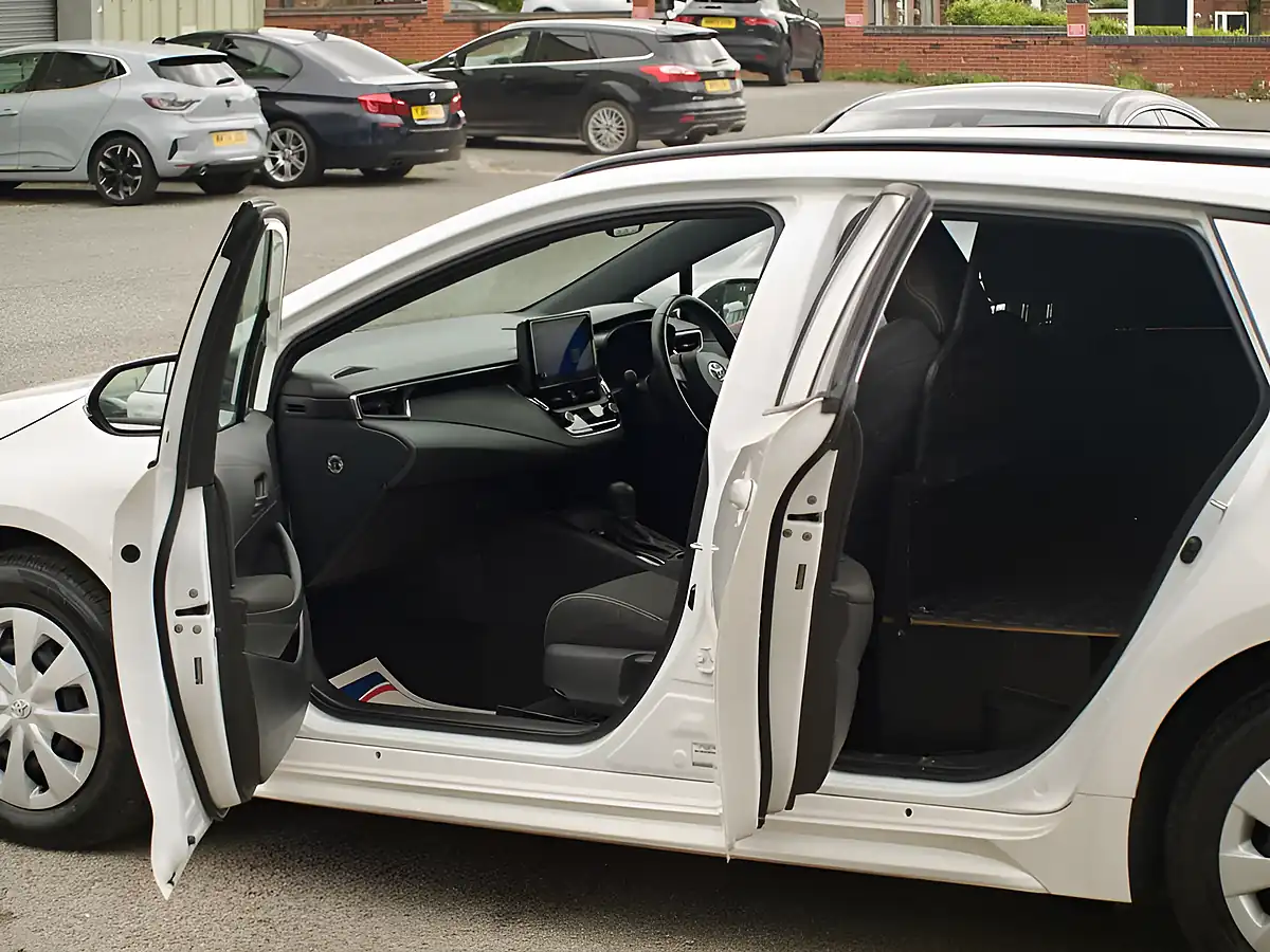 Used 2023 Toyota Corolla Car Derived Van White - Interior and Exterior details 11